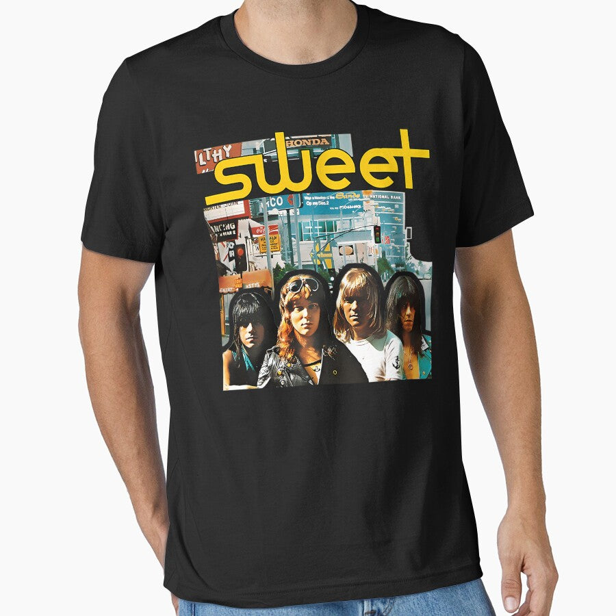 Sweets Glam Rock Band Vintage Music by CMTomlinArt