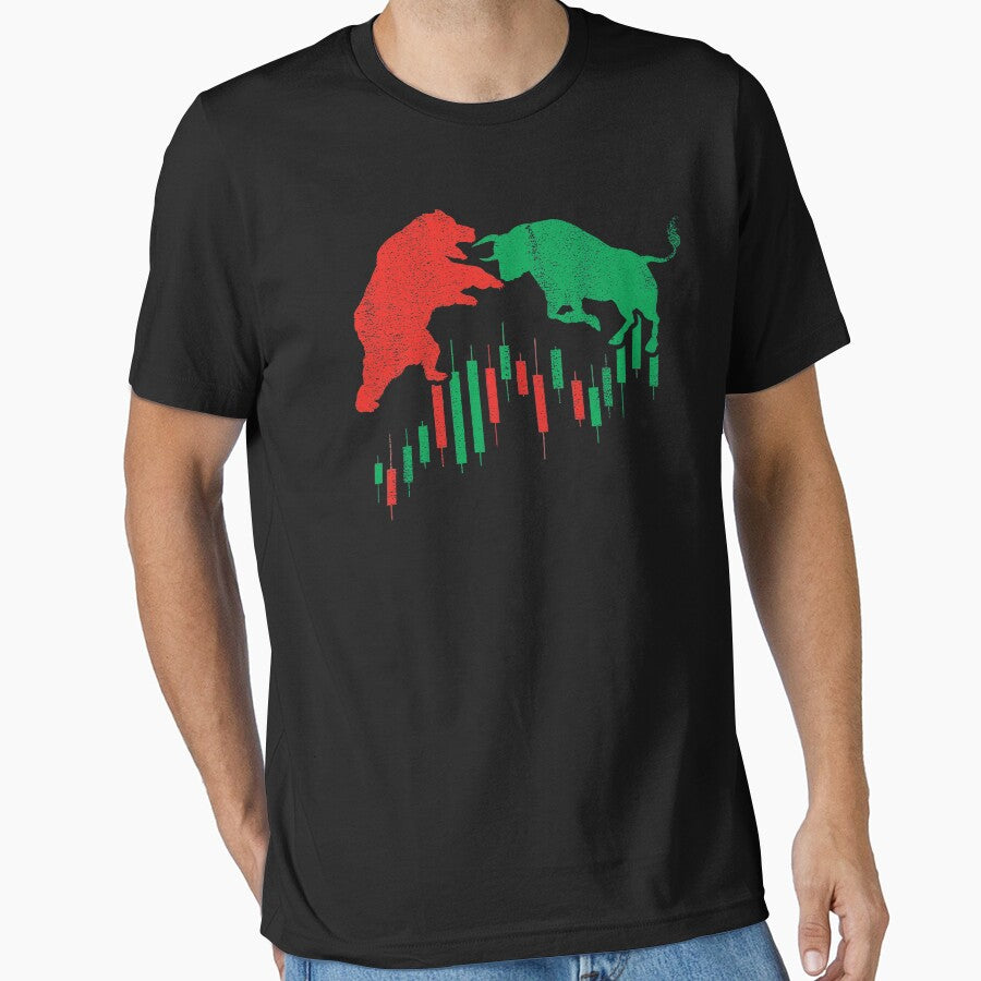 Day Trader Bull Bear Stock Investor Investing Trading Cryptocurrency Forex by shoptshirtswag