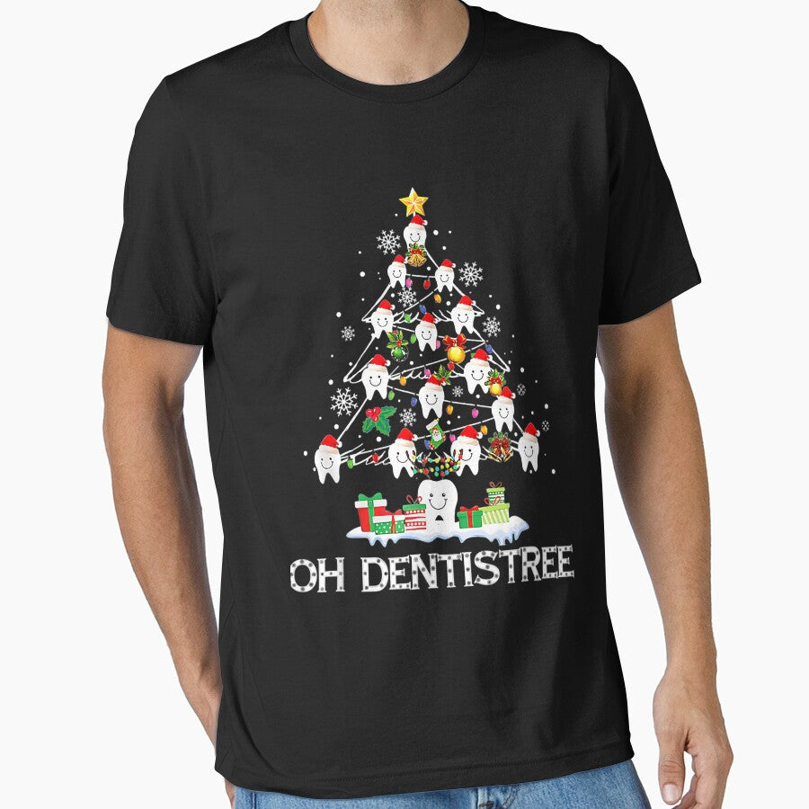 Funny Tooth Santa Tree Dental Christmas oh Dentistree by GonzaloBugarin
