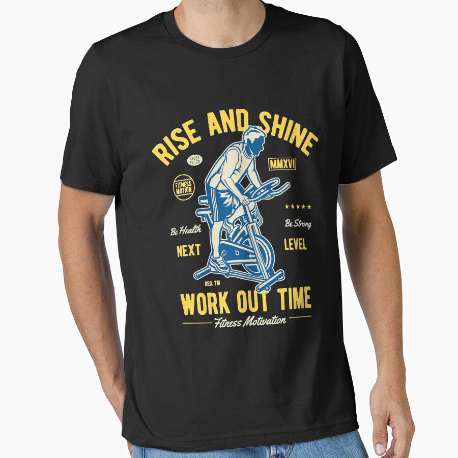 Rise and shine workout time - Awesome workout lover Gift by Teenation9