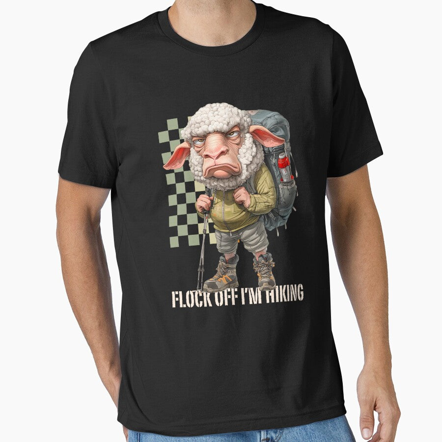 Unique Funny Hiking Sheep Outdoors For Him Dad Uncle Husband by MTJ-Mushrooms