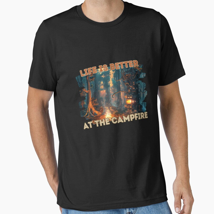 Life is better at the campfire shirt design by zax454