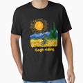 Gogh Riding Funny Cycling Van Gogh Art Bike by Juansustait