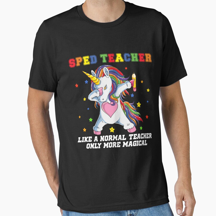 Special Education Teacher Dabbing Unicorn Back To School by moonligh1996