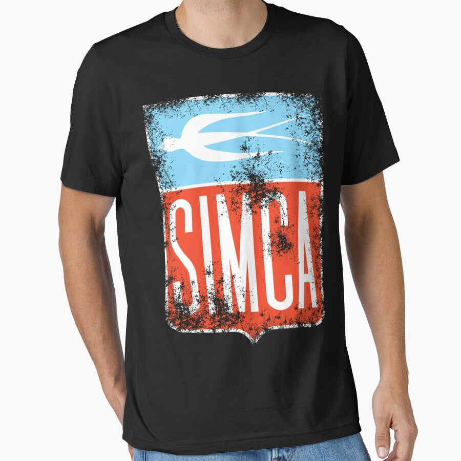 Vintage Simca old bird emblem Essential T-Shirt by AdrianHauber
