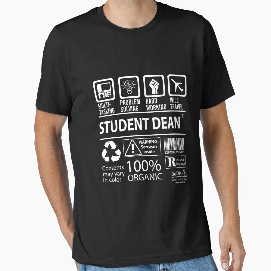 Student Dean T Shirt - MultiTasking Certified Job Gift Item Tee by oslandefren