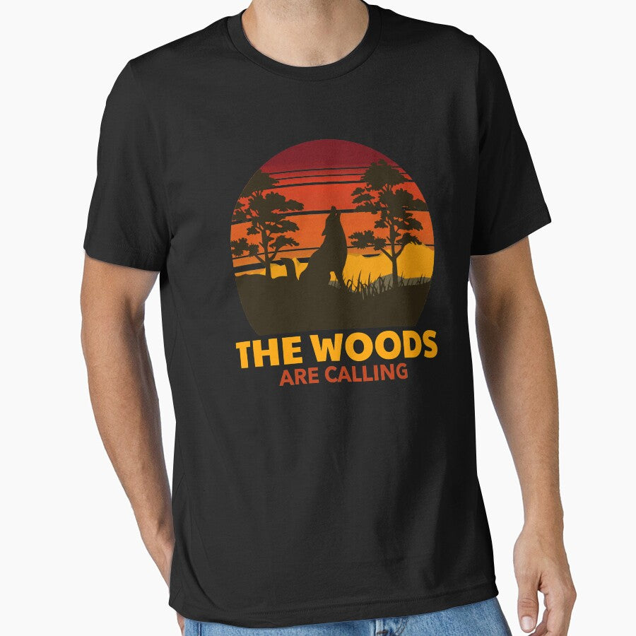 Outdoor The Woods are Calling T-shirt by Granddesigned