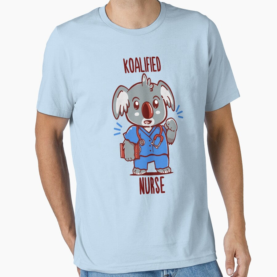 Koalified Nurse - Koala Animal Pun Shirt by TechraNova