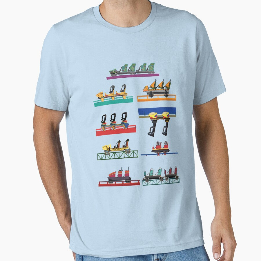 Busch Gardens Coaster Cars V2 Design (with Iron Gwazi!) by CoasterMerch