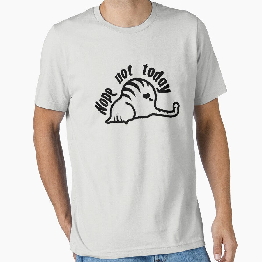 nope, not today funny lazy cat meme, nope not today by RedArtsDesign