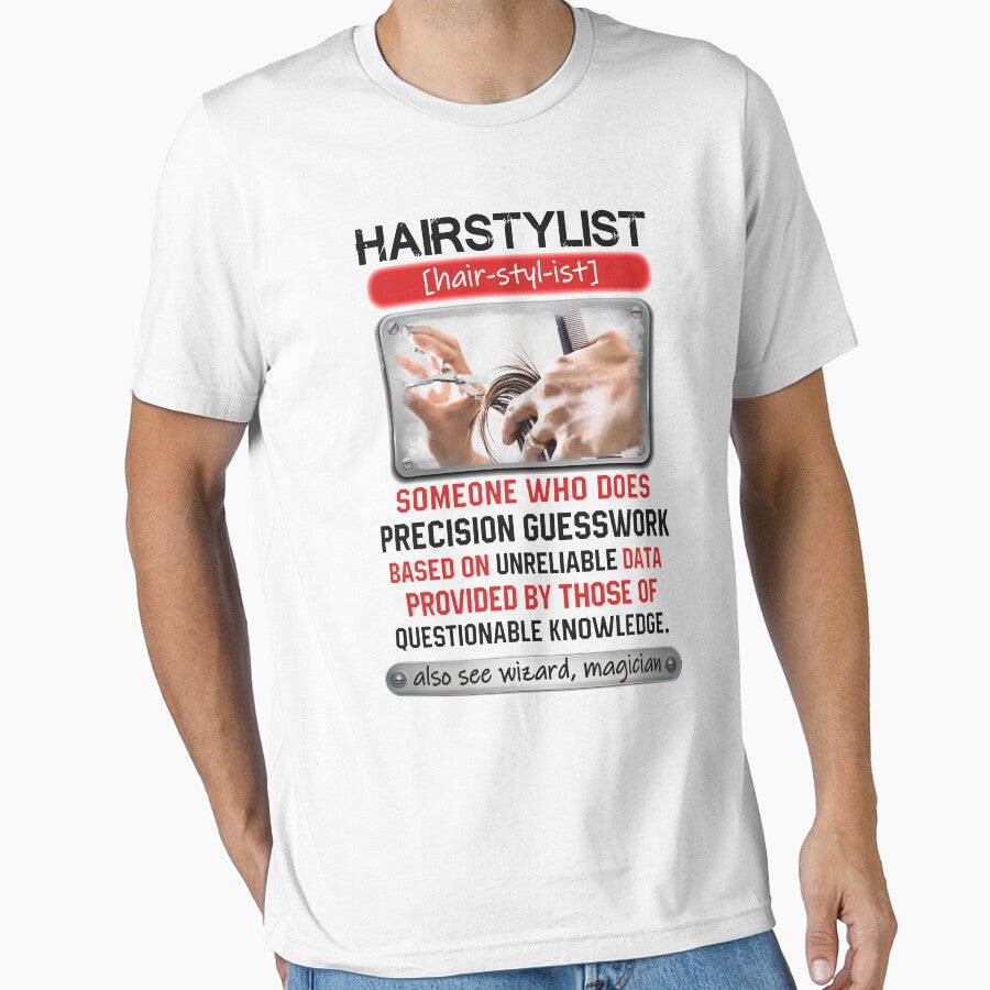 Awesome Hairstylist Who Does Precision Guesswork by triclownmerch