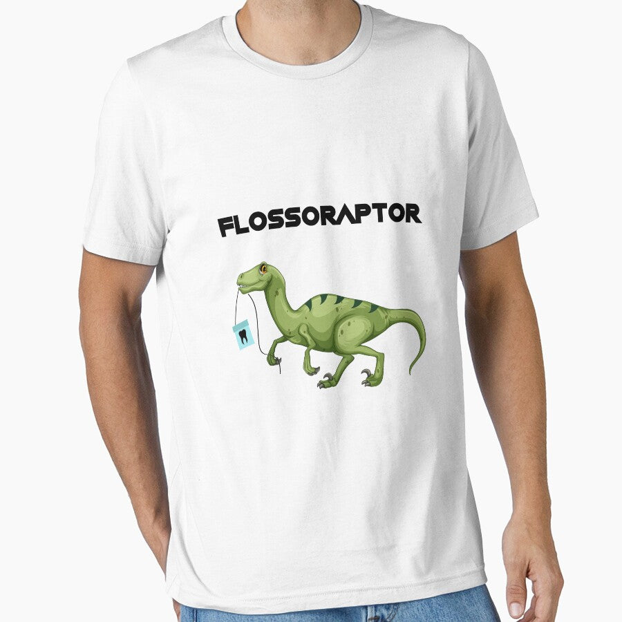 Floss Flossoraptor Hygiene Dental Funny -Dentist Gift by miracletee