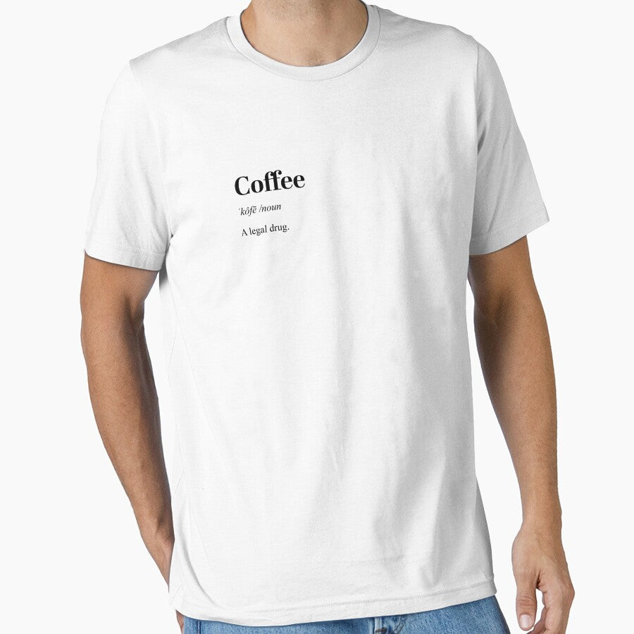 Coffee - A legal drug. Coffee quote. by Vantu Design