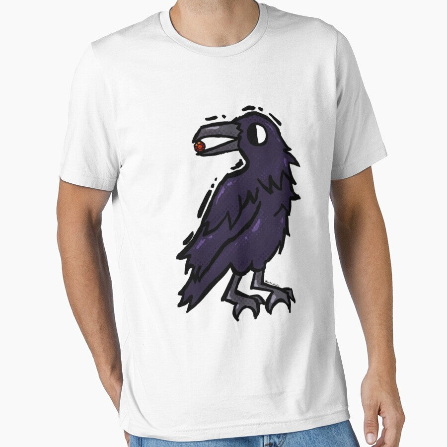 Crow with Crystals Oversized Haloween funny by AngelaOdonn