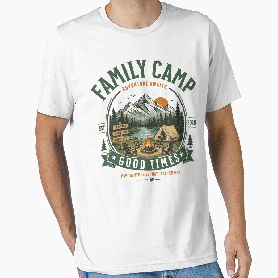 Family Camp Good Times Adventure Design by TeeVerse27