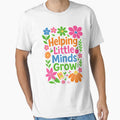 Helping Little Minds Grow Cute Teacher Shirt Preschool & Kindergarten Education Quote by TheVogueVibes