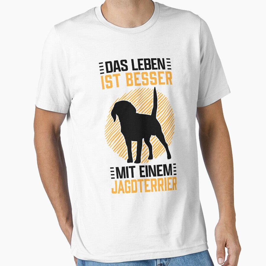 Life with German Jagdterrier hunting dog saying by madgrfx
