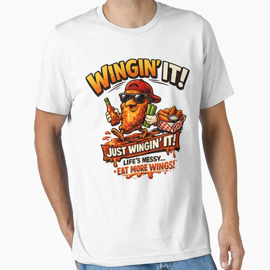 Wingin' It Funny Chicken Wings - Food Lover by SidTastic