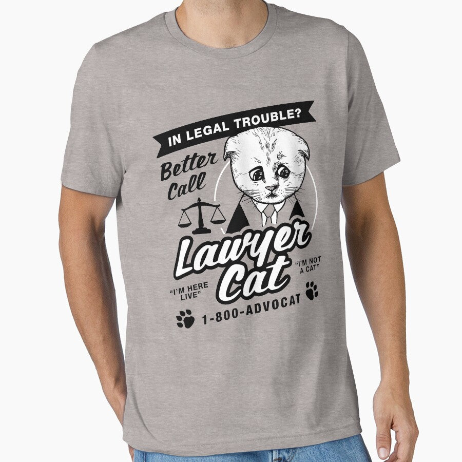 Lawyer Cat by Yipptee Shirts