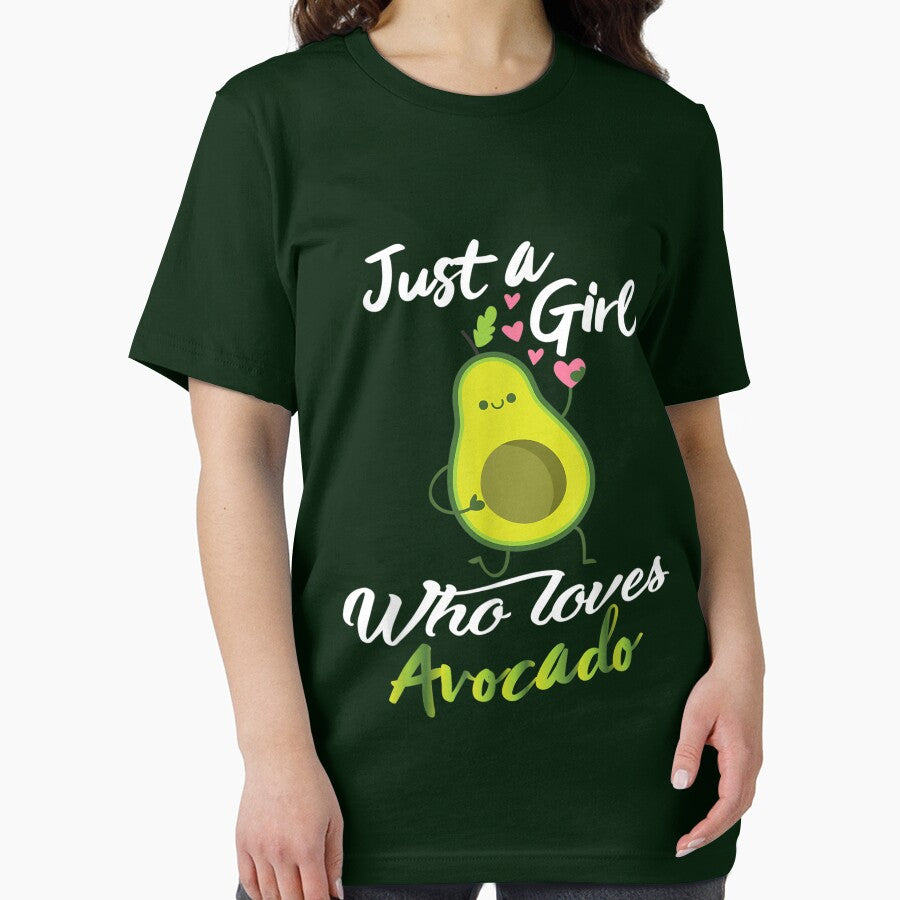 Avocado Gifts For Women - Just A Girl Who Loves Avocado T-Shirt by Larcossee ⭐⭐⭐⭐⭐