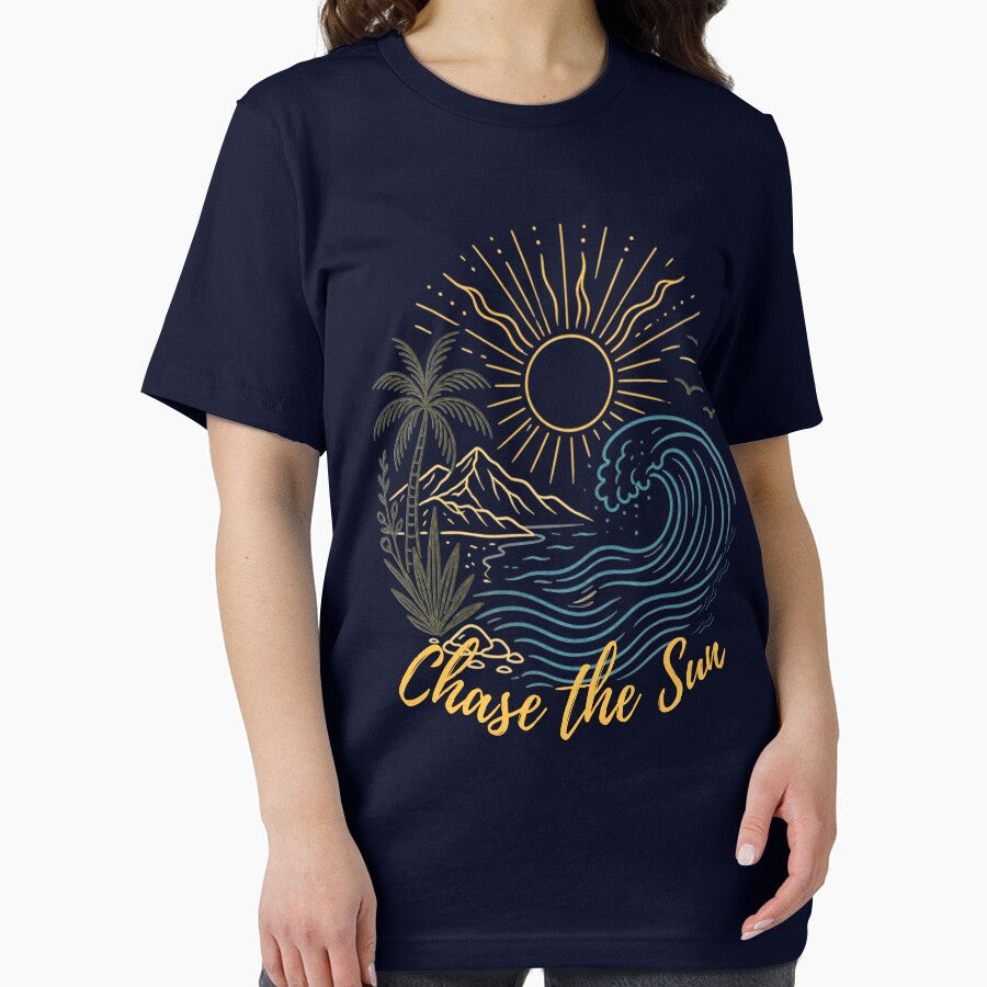 Boho Sun and Sea Ocean Wave Design by VibranPalette