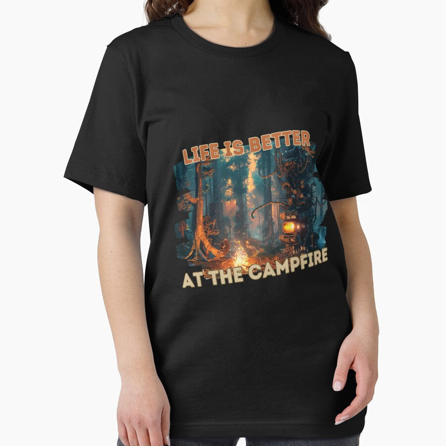 Life is better at the campfire shirt design by zax454