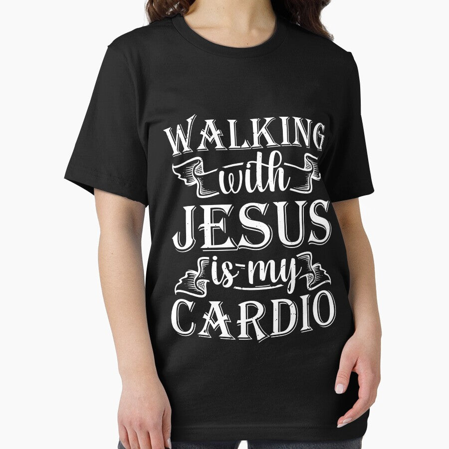 Walking With Jesus Is My Cardio Funny Religious by MakeGoodChoices