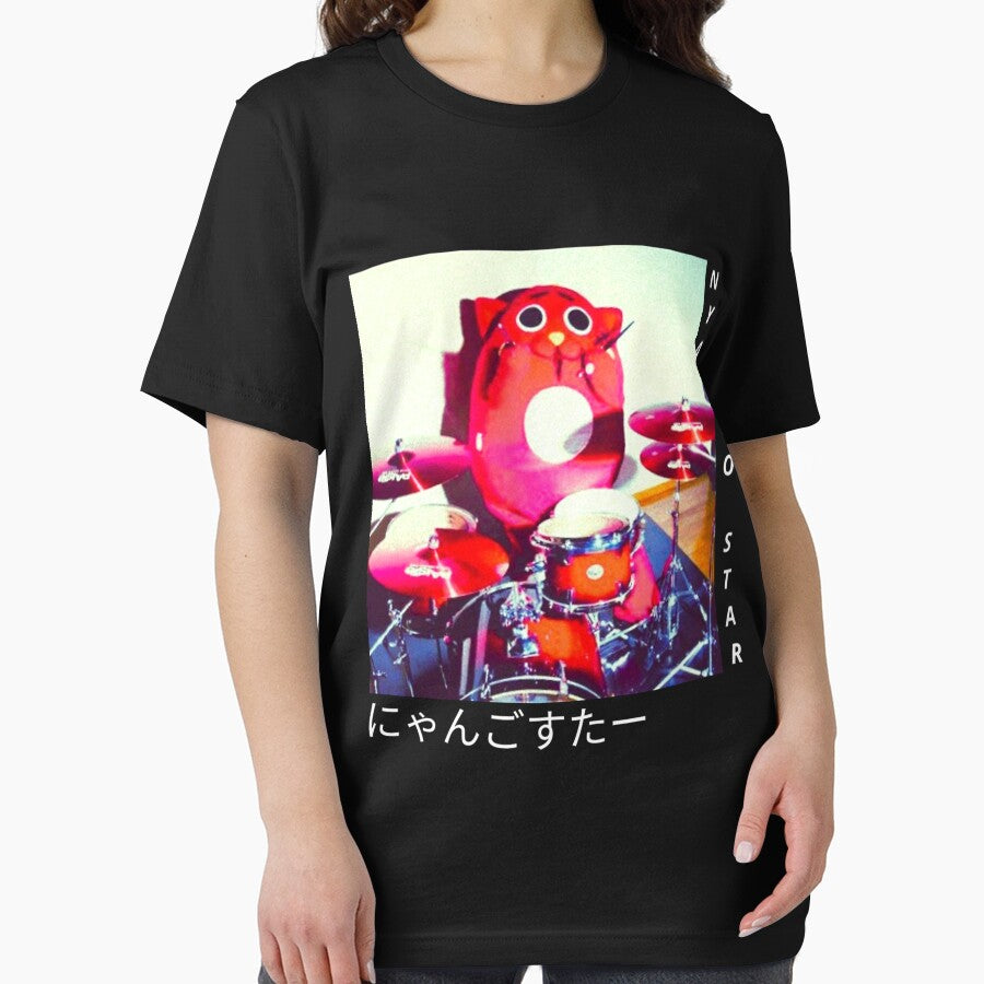 Nyango Star Vintage drummer, cat mascot by UrbanVon