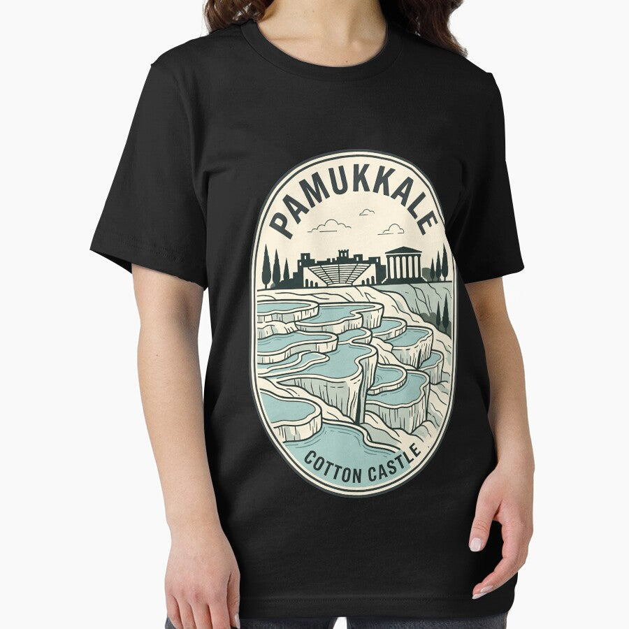 Pamukkale Cotton Castle Turkey Vintage Travel Badge by k3rstman1