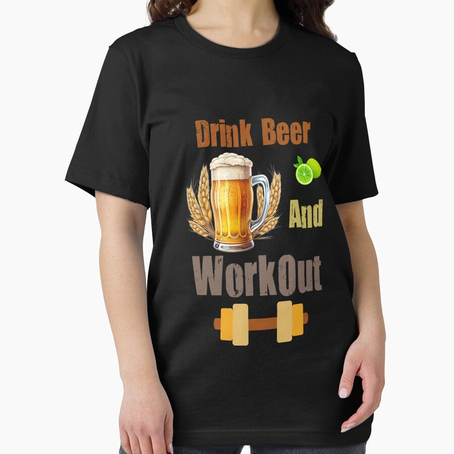 Drink beer and workout by VicetTees