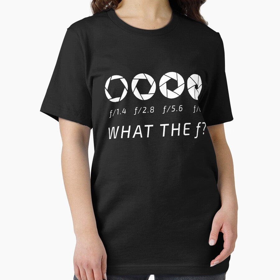 WHAT THE F CAMERA PHOTOGRAPHER SHIRT by AsherHerring