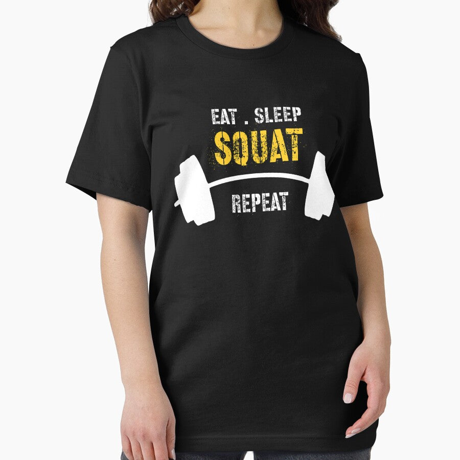 eat , sleep , squat , repeat , funny workout by Drahmed
