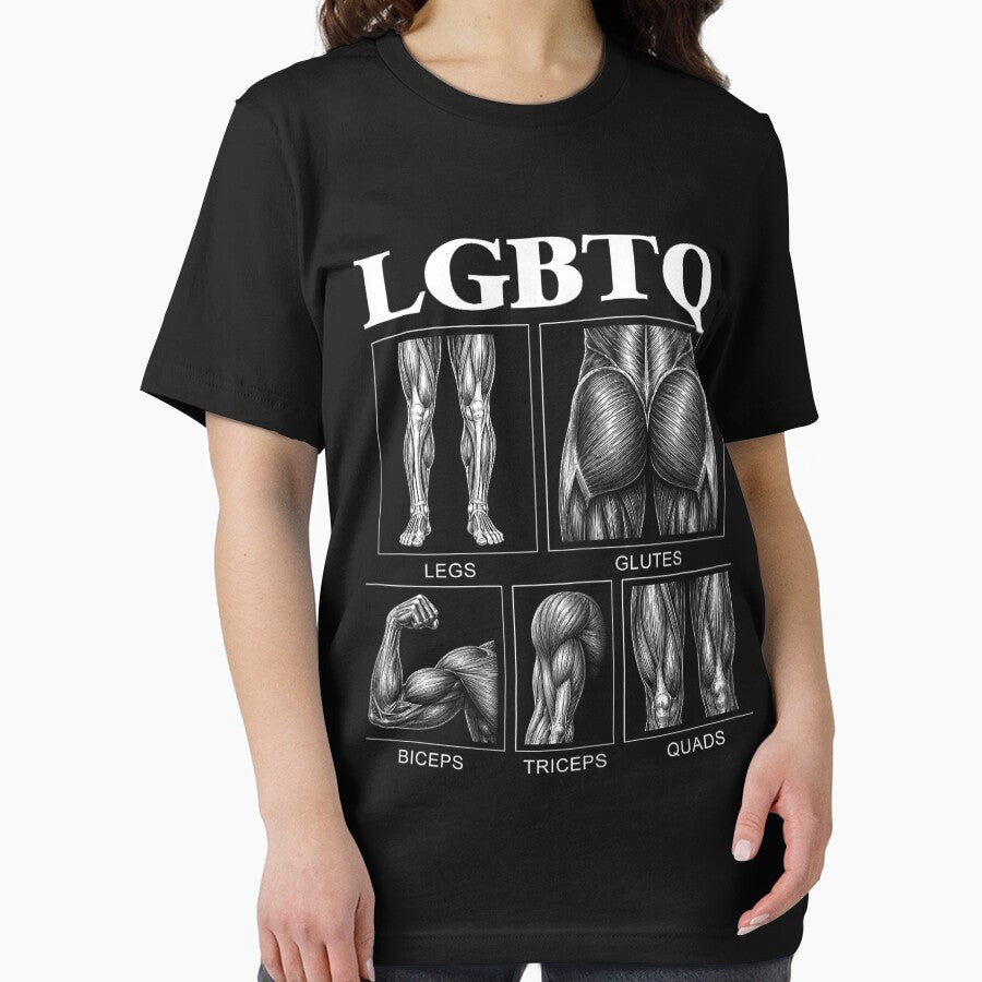 Funny LGBTQ Legs Glutes Biceps Triceps Quads Gym Workout by GreggRoss