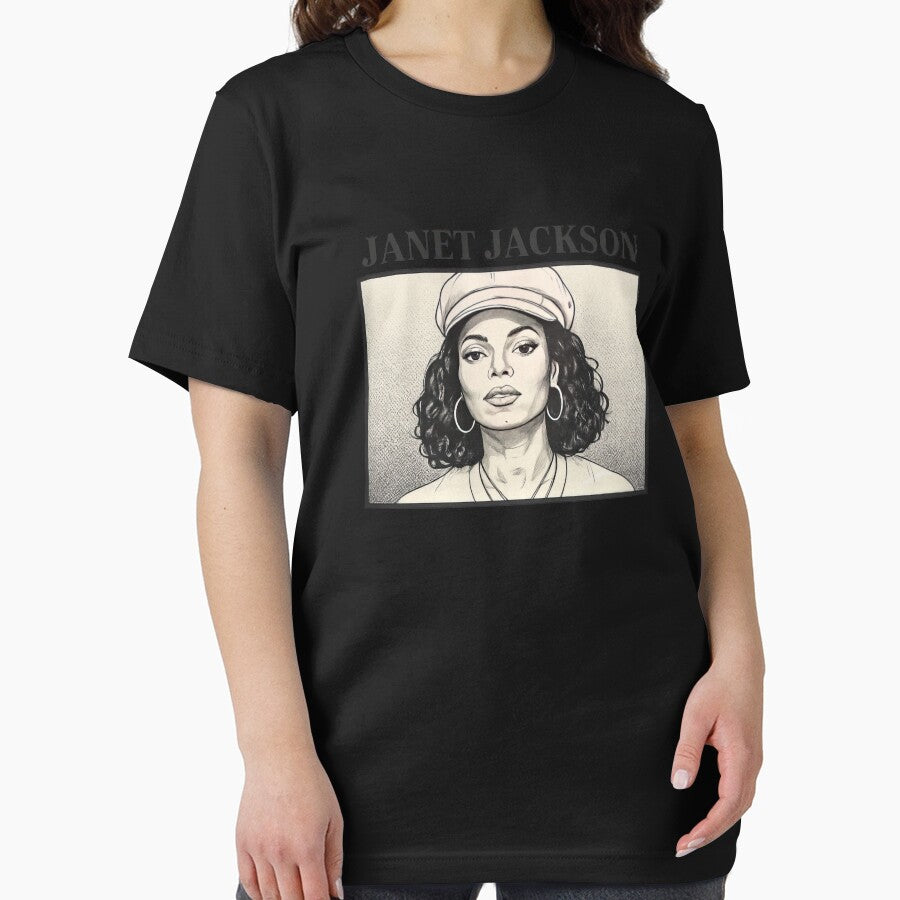 Janet Jackson  80s Vintage Faded Style Design #1100 by dan-ell