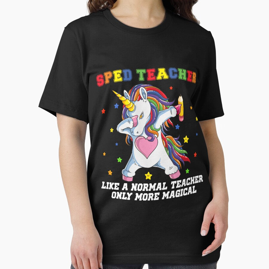 Special Education Teacher Dabbing Unicorn Back To School by moonligh1996