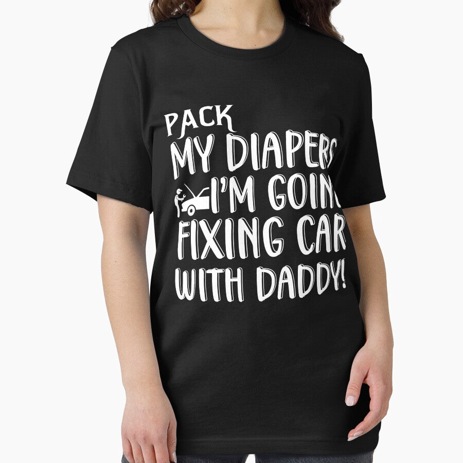 Pack My Diapers I'm Going  Fixing Car With Daddy / Car Mechanic/ Auto Mechanic by Tee Hub