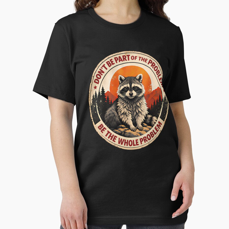 Funny Raccoon Nature Wildlife Outdoor Graphic Sarcastic by gear-posters