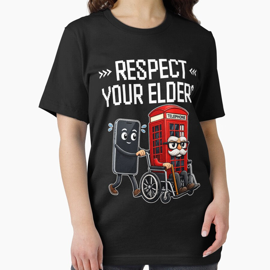 Respect Your Elders, Smartphone, Phone Booth, Retro Tech by happiecatstore
