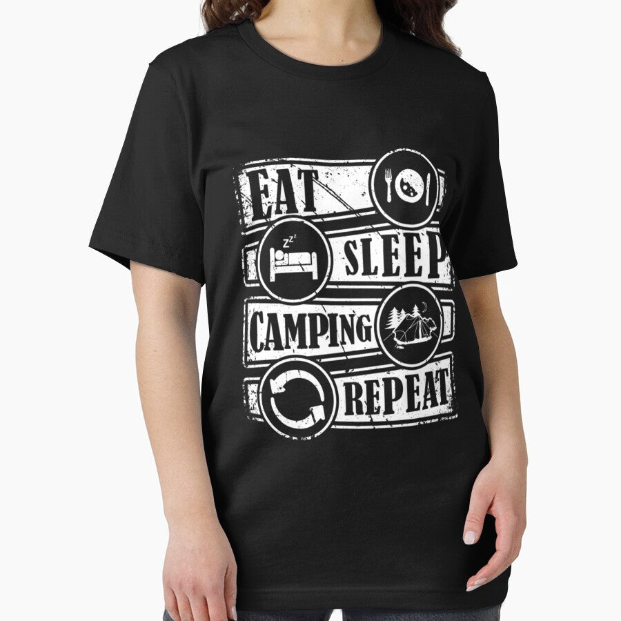 Eat Sleep Camping Repeat by DR-STORE