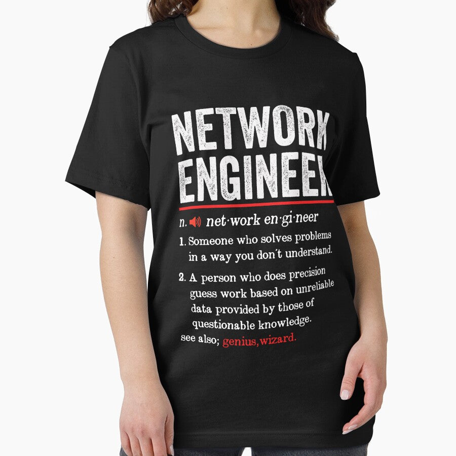 Network Engineer Funny Definition: Network Engineer Gift - Internet Engineer Computer by Adexyl