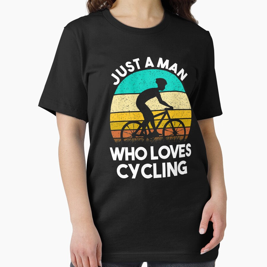 Just A Man Who Loves Cycling - Gift For Cycling Lover by MrElgo