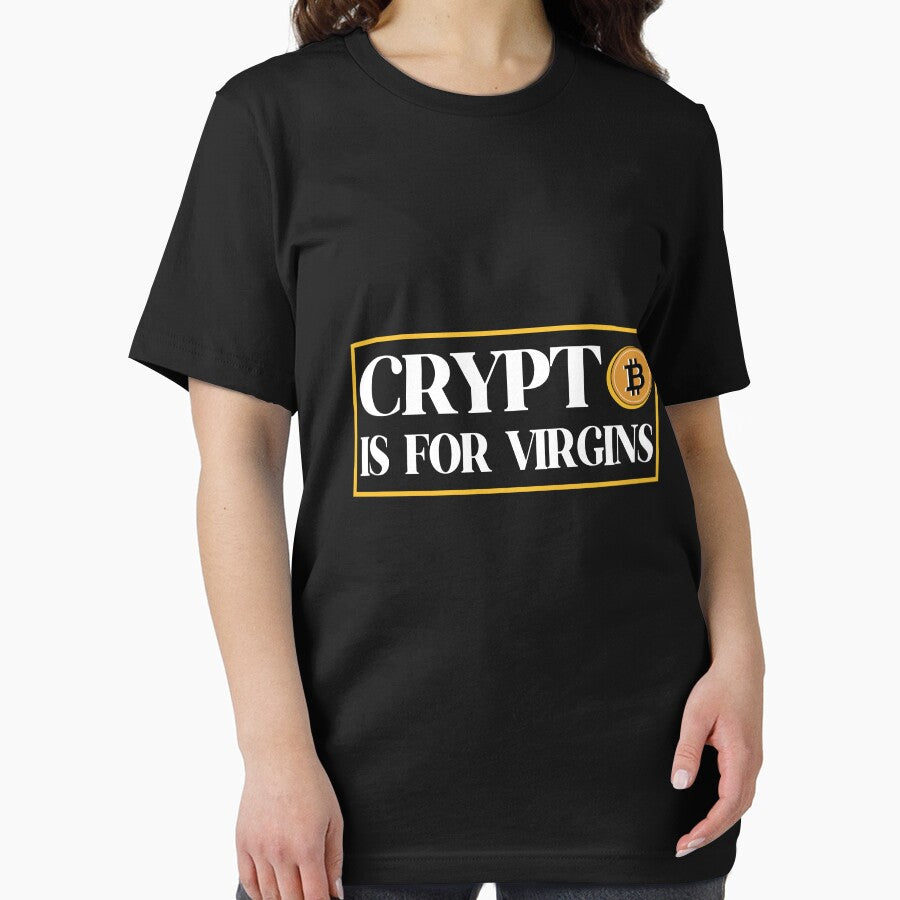 Funny Quote Crypto is for virgins Crypto Meme by upstyle
