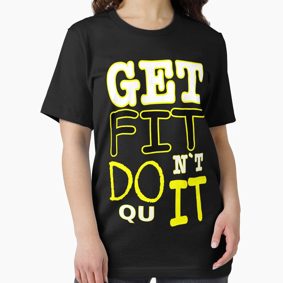 Get Fit Don't Quit Workout Motivation Apparel by Dibes94