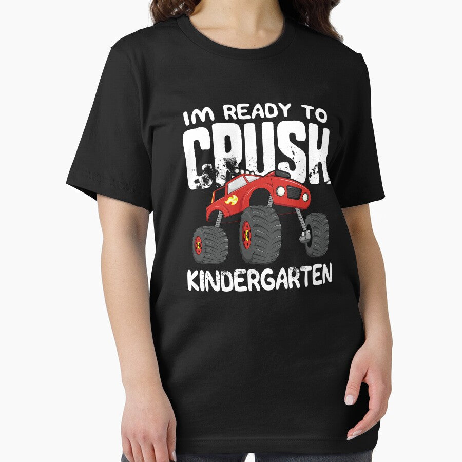 Ready To Crush Kindergarten Back to School T-Shirt Truck by 14thFloor