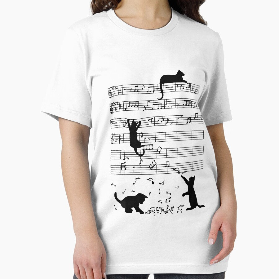 Black Cat Climbing Playing Sheet Music Note Lover cat by ryanbrian