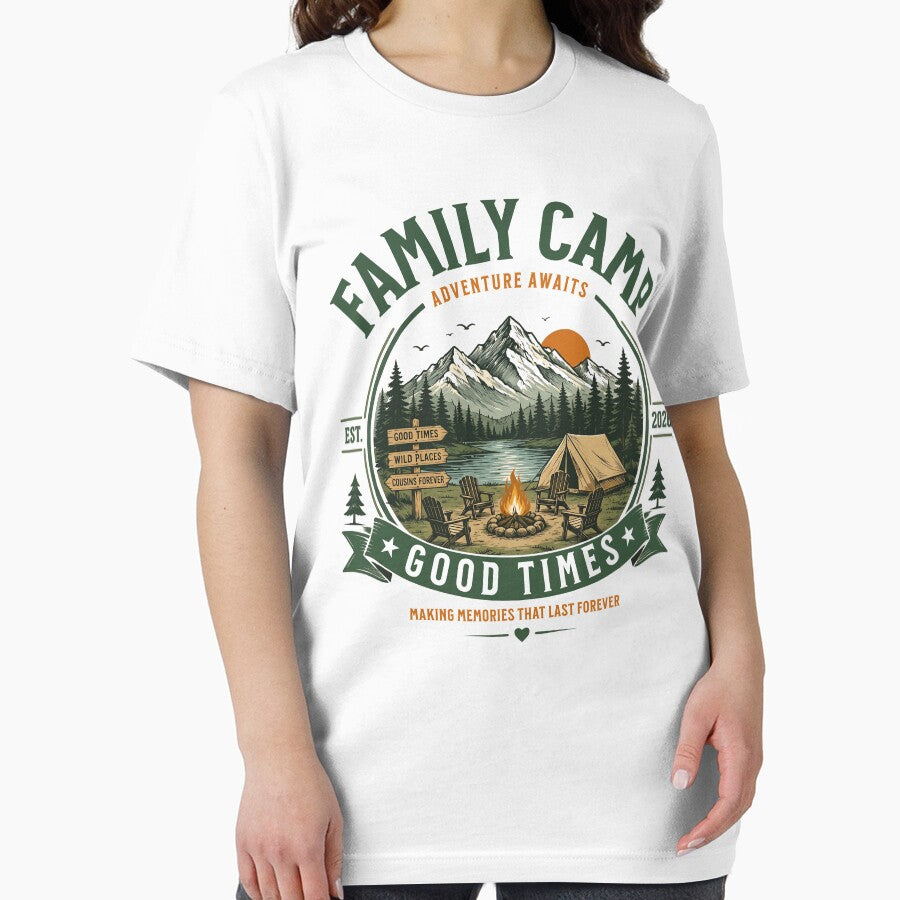 Family Camp Good Times Adventure Design by TeeVerse27