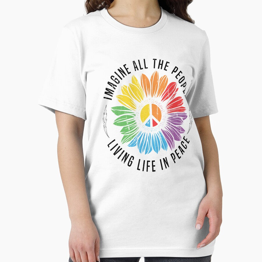 Imagine All The People Living Life In Peace by Artsyclick