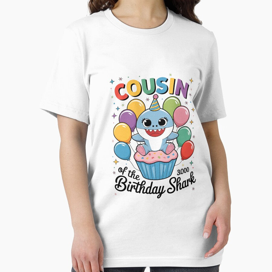 Cousin of the Shark Birthday Mom Matching Family by DigitaldeligArt
