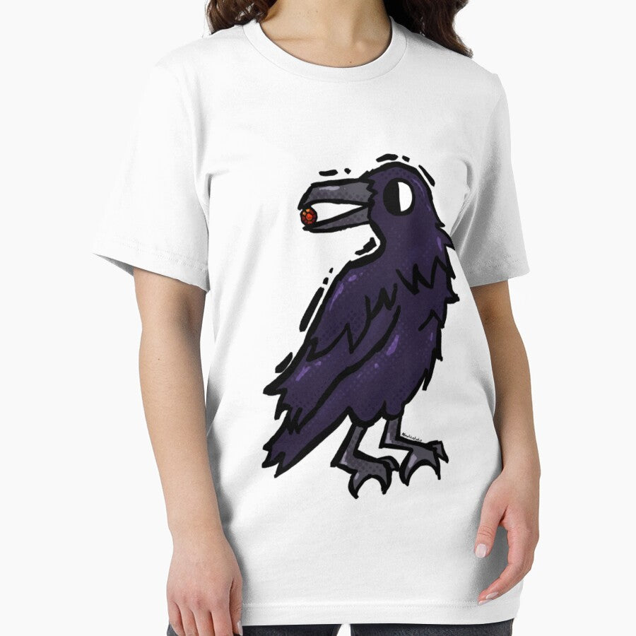 Crow with Crystals Oversized Haloween funny by AngelaOdonn
