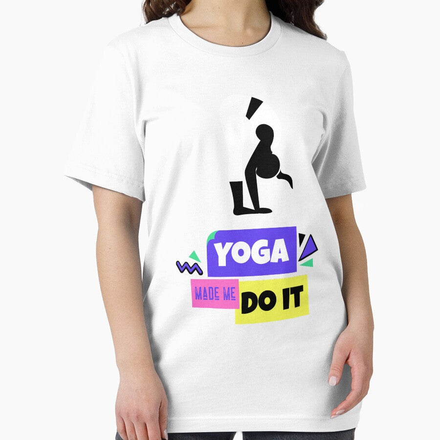 Yoga Made Me Do It Yoga Motivation Colorful by ChaseCoClothing